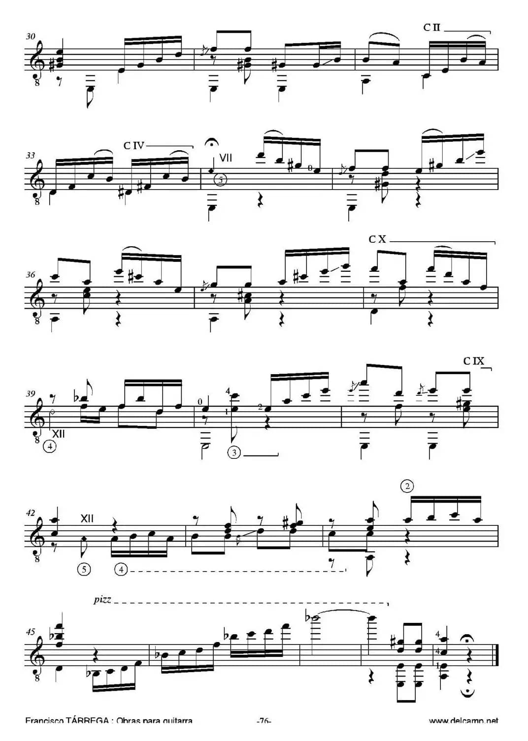 MARIA(Gavota A mi querido amigo el eminente Mandolinista D.Baldomero Cateura)（古典吉他）