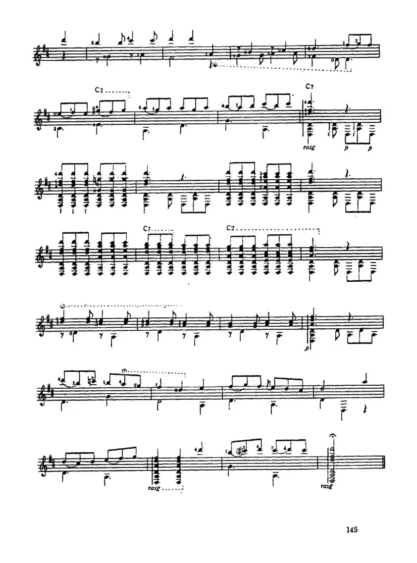 5首西班牙组曲（古典吉它）