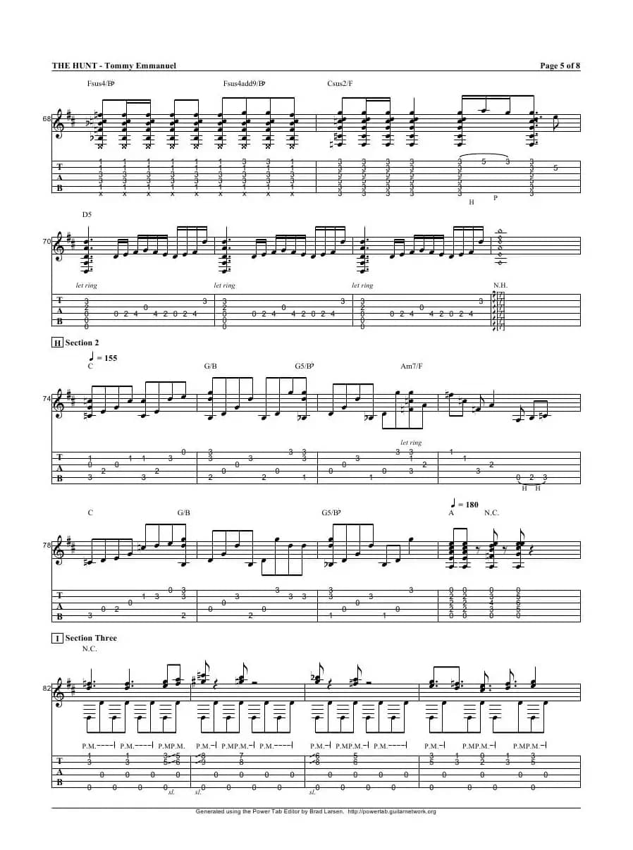 tommy emmanuel：the hunt（指弹吉它）