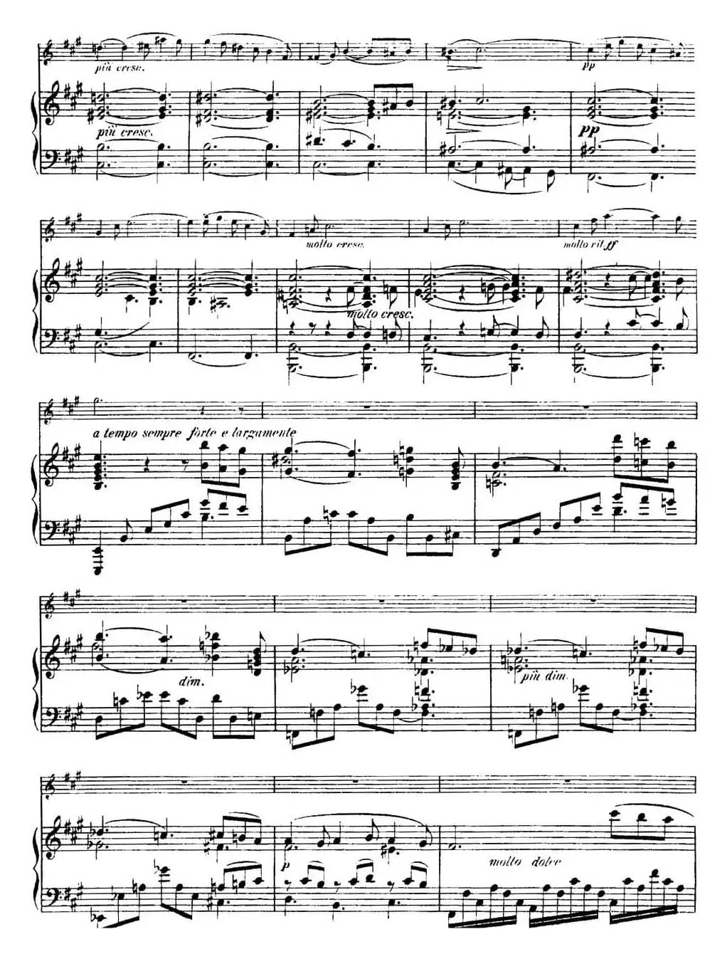 法朗克《A大调小提琴奏鸣曲》（I）（小提琴+钢琴伴奏）