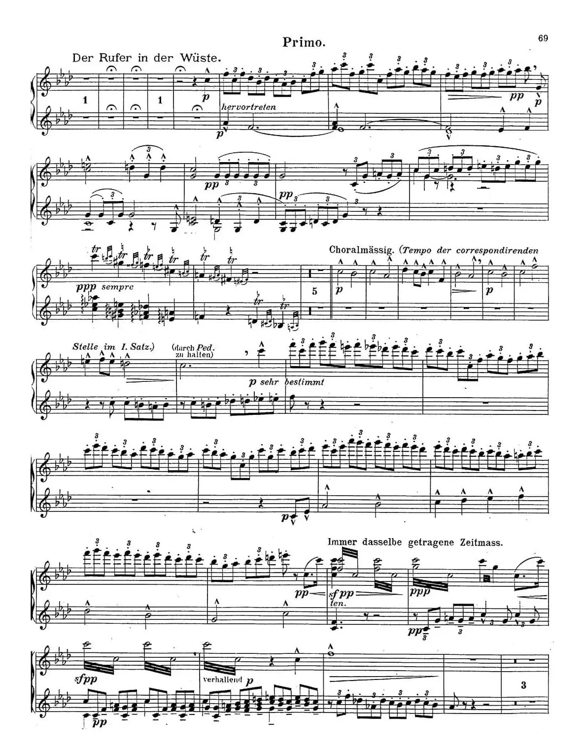 c小调第二交响曲“复活”（Ⅴ）（改编四手联弹版）