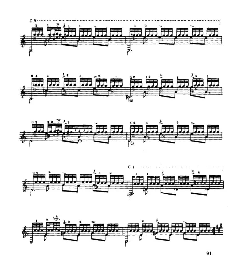 阿尔罕伯拉宫的回忆（古典吉它）