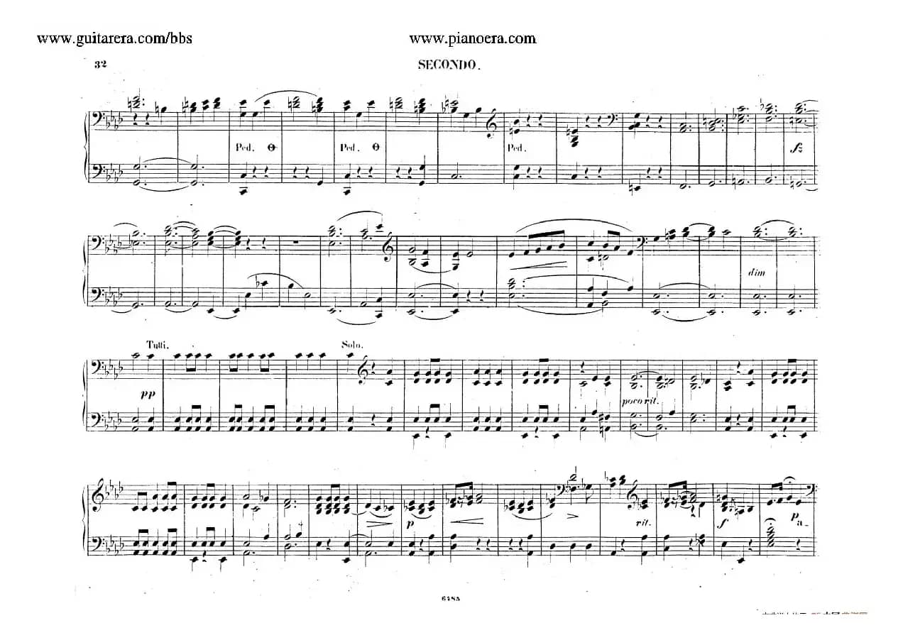 Piano Concerto No.2 in f Minor Op.21（f小调第二钢琴协奏曲·四手联弹版）