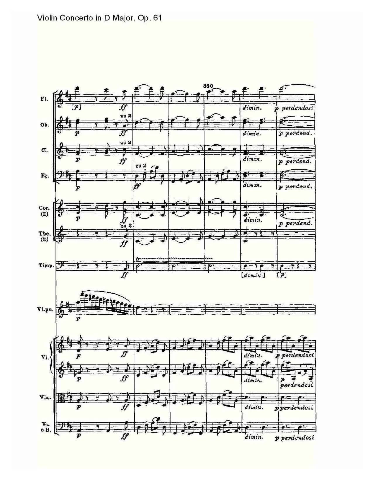 D大调小提琴协奏曲 Op.61第三乐章