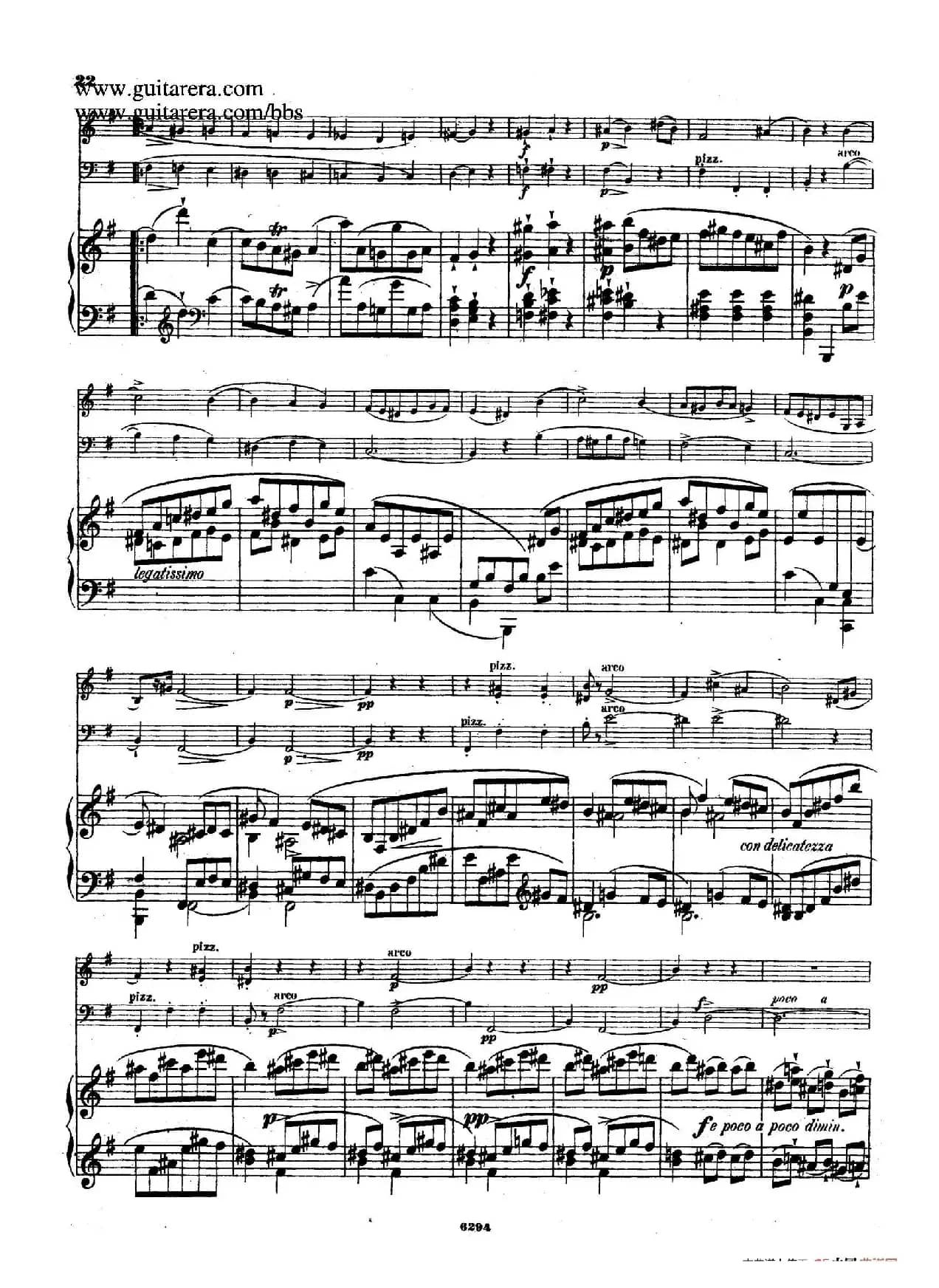 Piano Trio in g Minor Op.8（g小调钢琴三重奏）