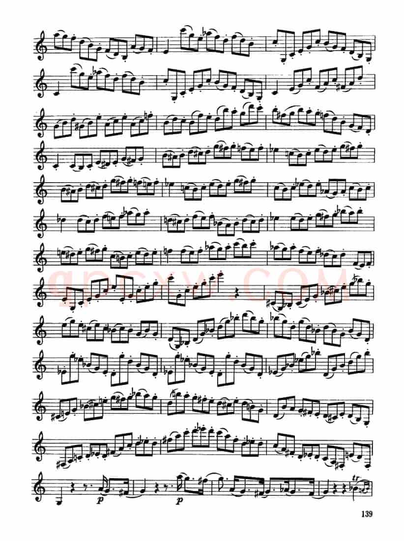 单簧管高级练习曲3首