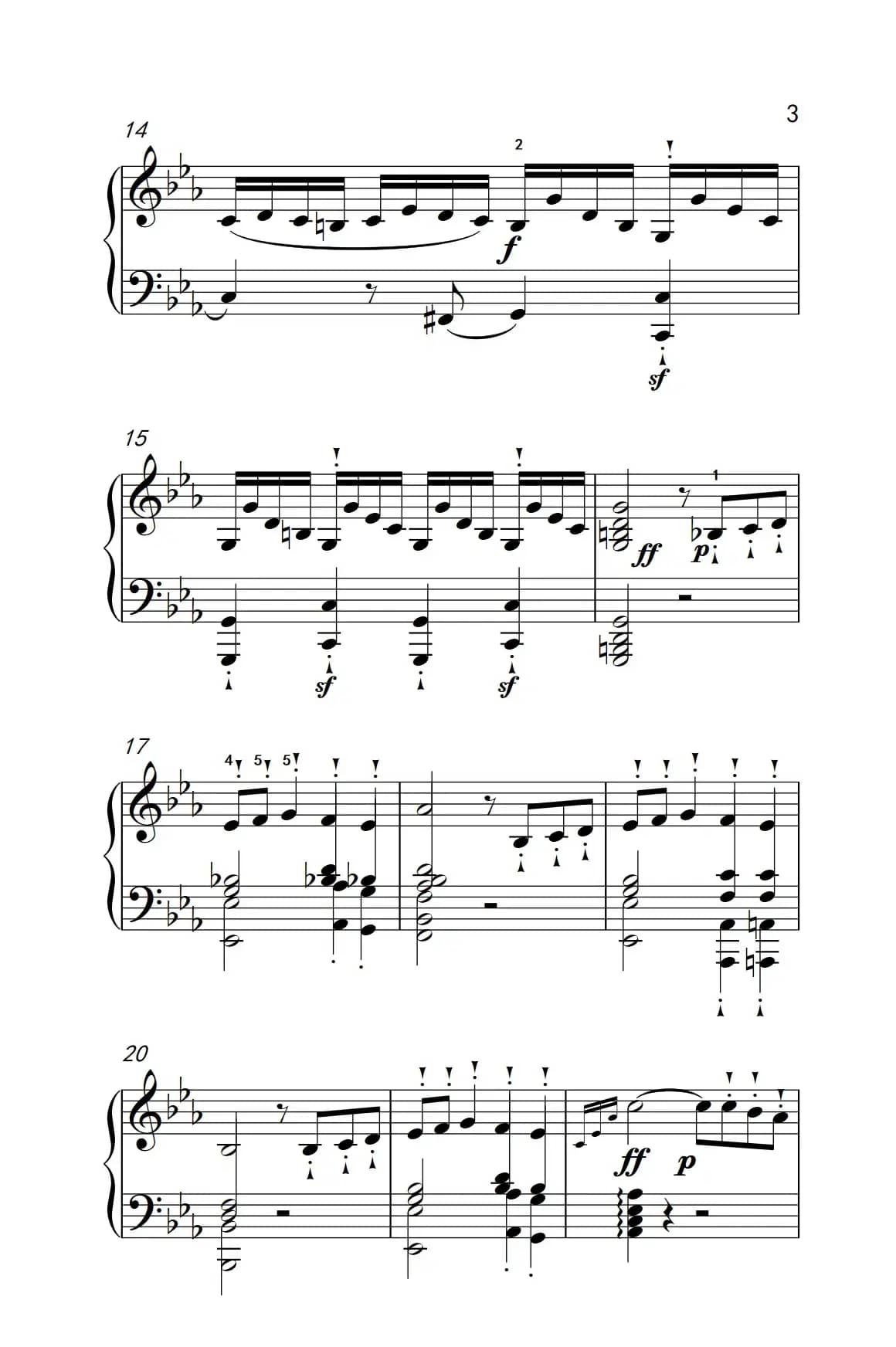 奏鸣曲 Opus 10 Nr.1 第三乐章（贝多芬奏鸣曲集 2）