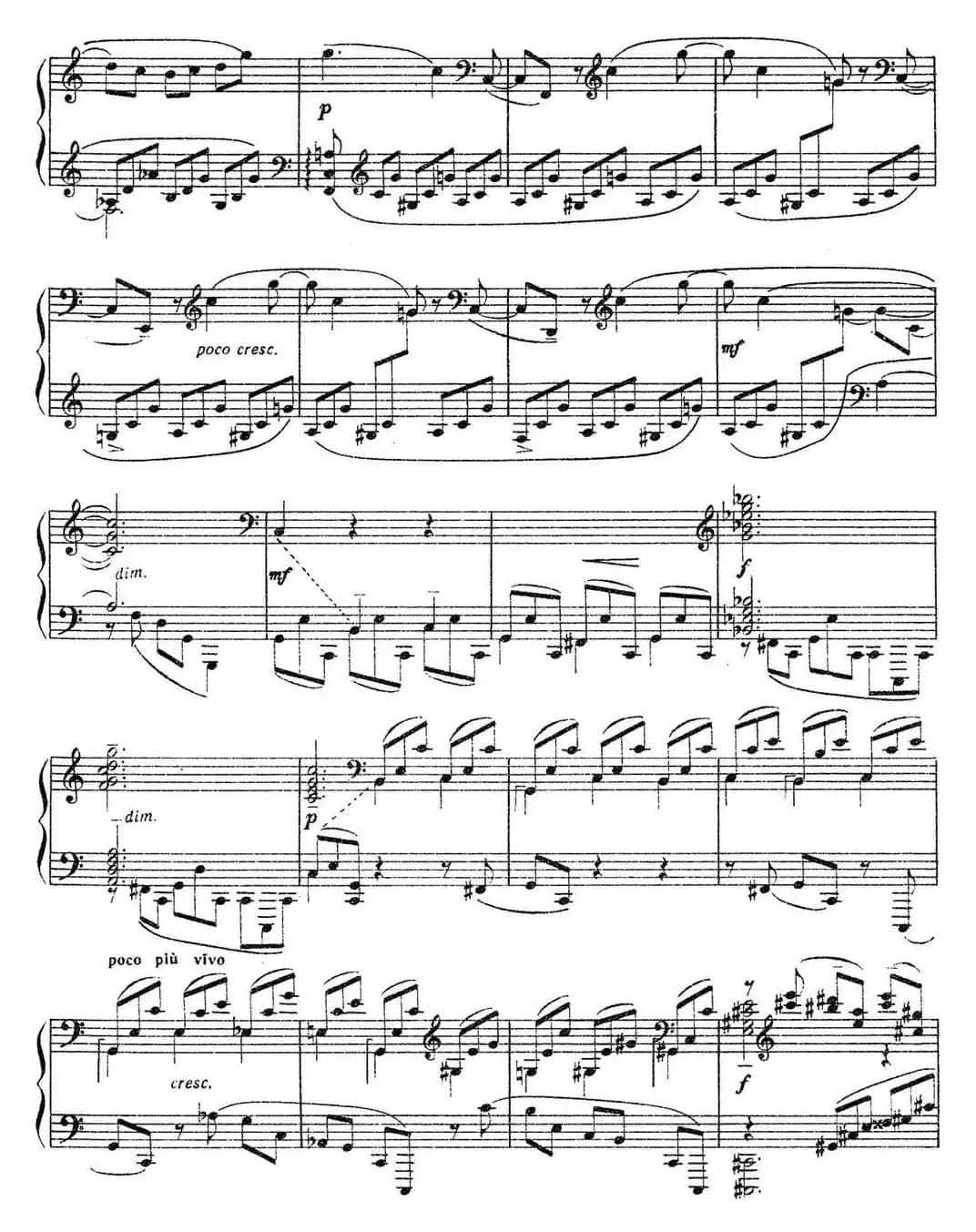 拉赫玛尼诺夫 音画练习曲10或11 Etudes tableaux Op.39 No.2