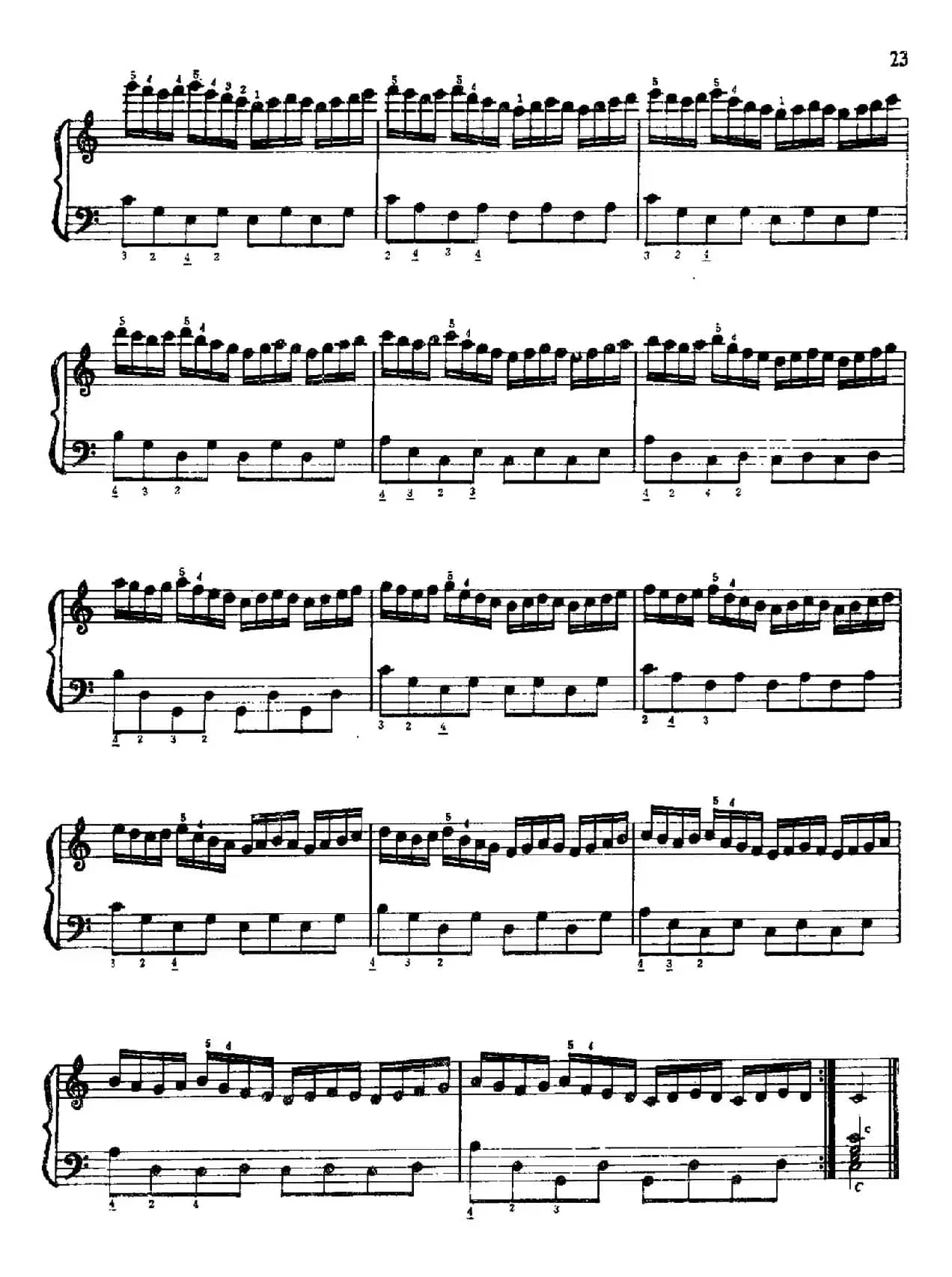 手风琴手指练习 第一部分（21—30）