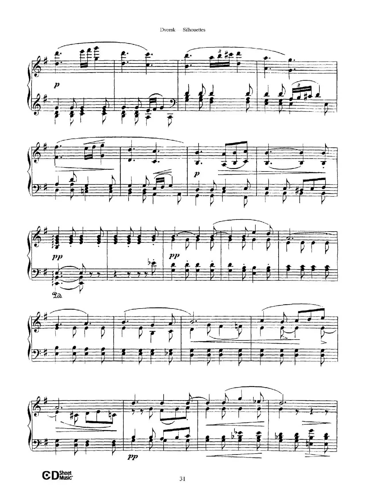 12 Silhouettes Op.8（12首剪影·10）