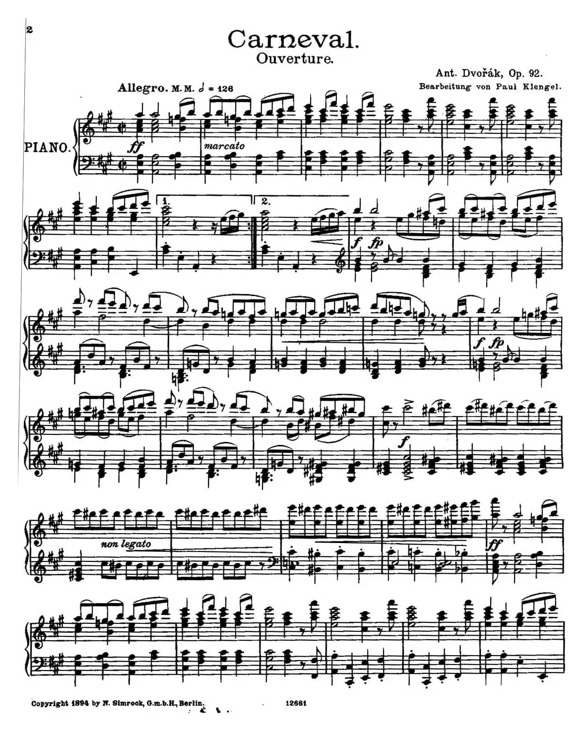 Carneval Overture Op.92(狂欢节序曲)