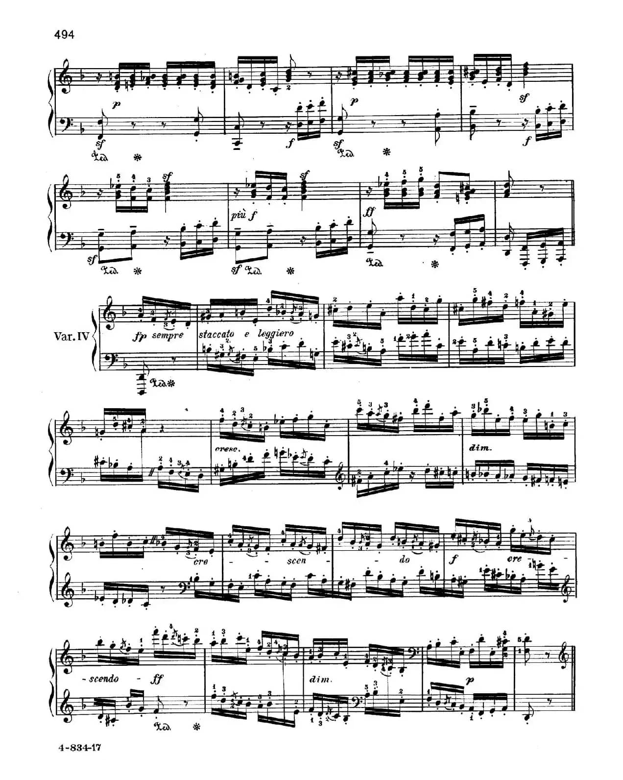Variations Serieuses Op.54（d小调庄严变奏曲）