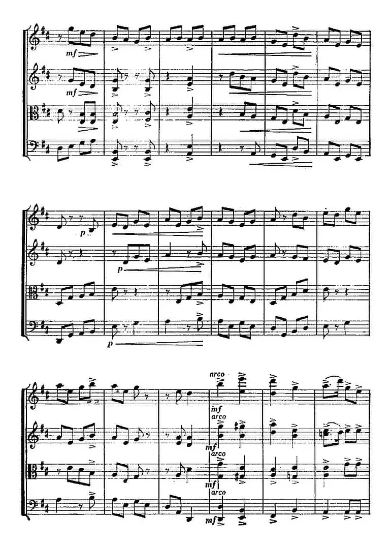 翻身道情（弦乐四重奏）