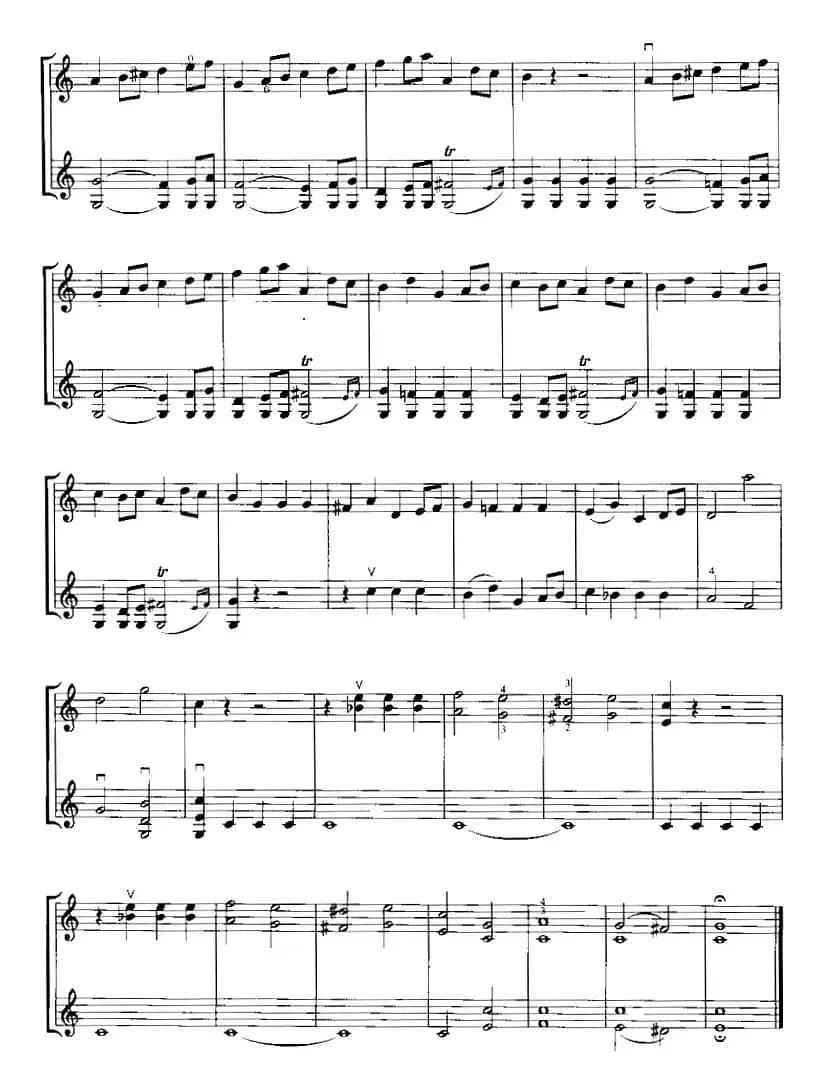 霍曼《小提琴基础教程》选曲：小序曲（二重奏）