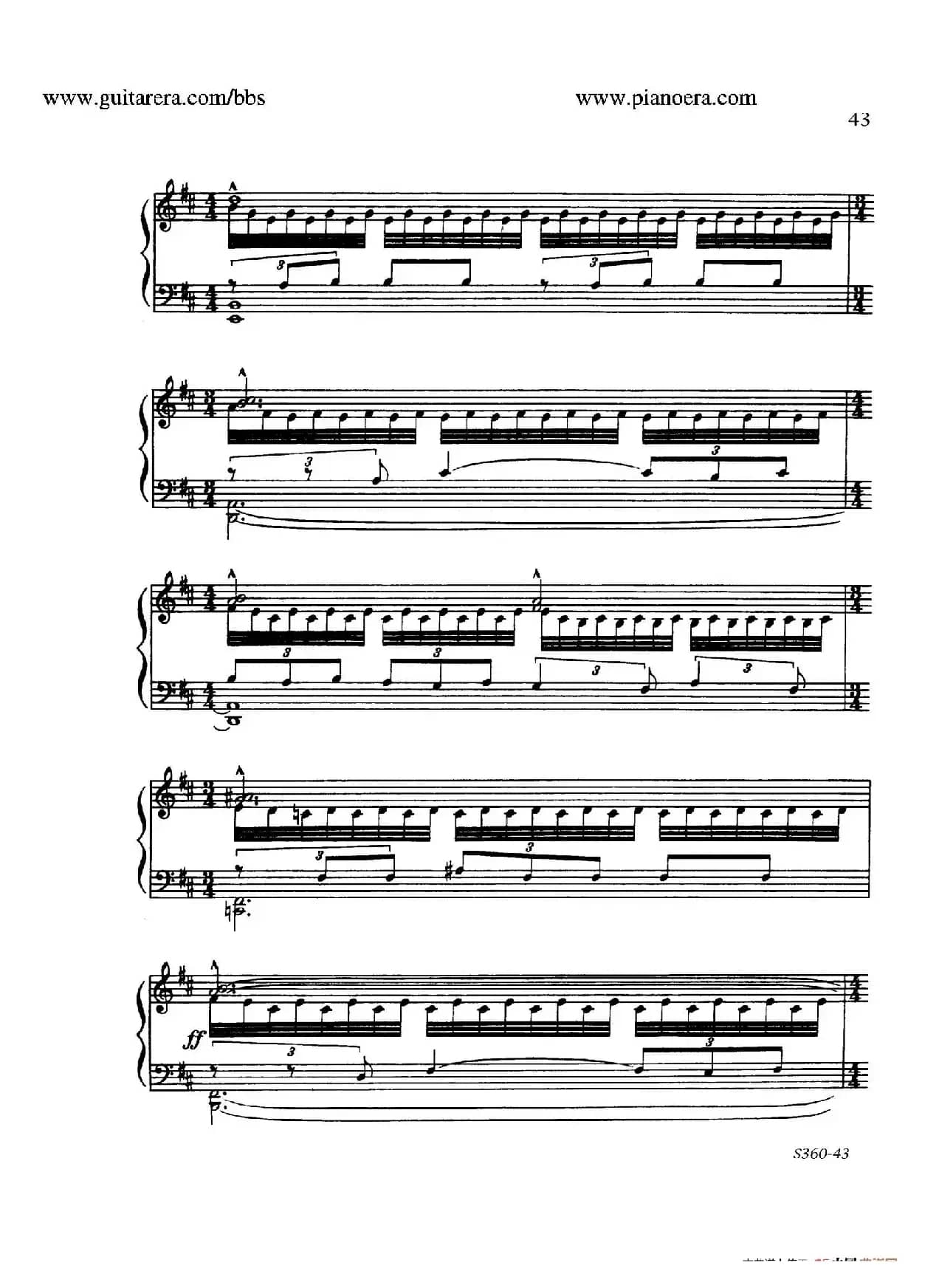 Fourth Piano Sonata S.360（第四钢琴奏鸣曲）