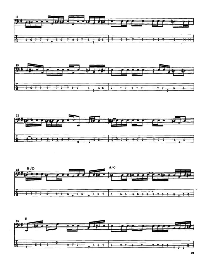 电贝司专业等级第六级(三、自选曲目)