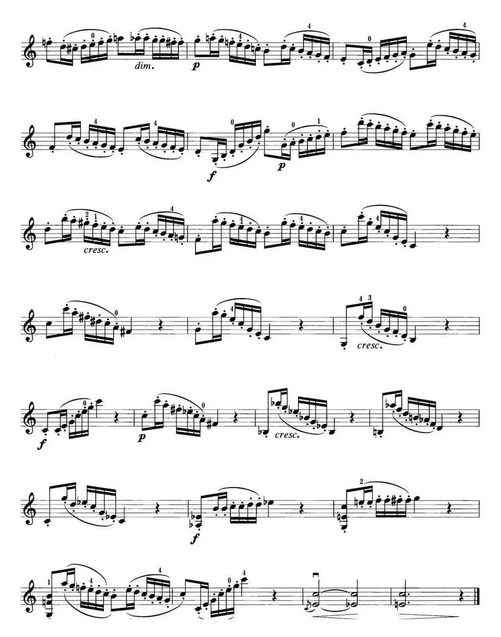 小提琴考级第五级：练习曲（6首）