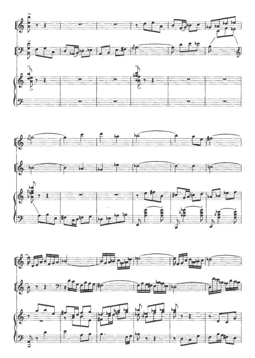 钢琴三重奏（陈铭志作曲版、小提琴+大提琴+钢琴）