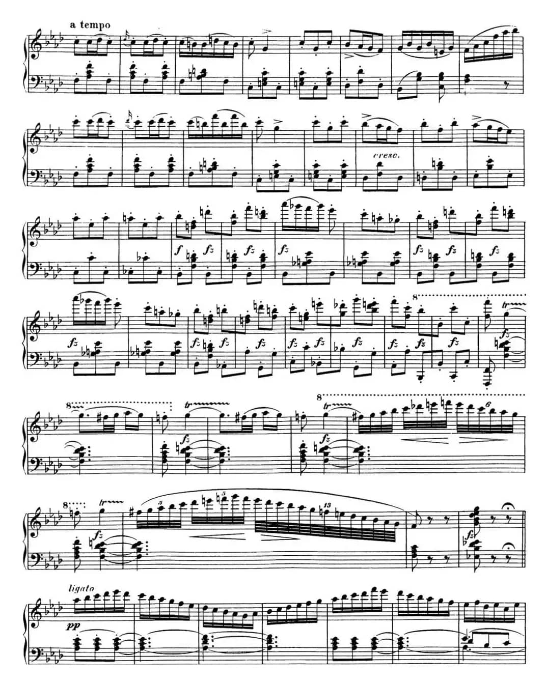 舒伯特降f小调即兴曲D.935，Op.142（NO.4）