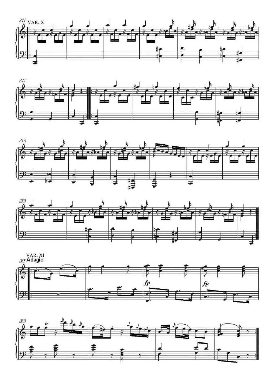 Ah,vous dirai-je,Maman（小星星变奏曲）