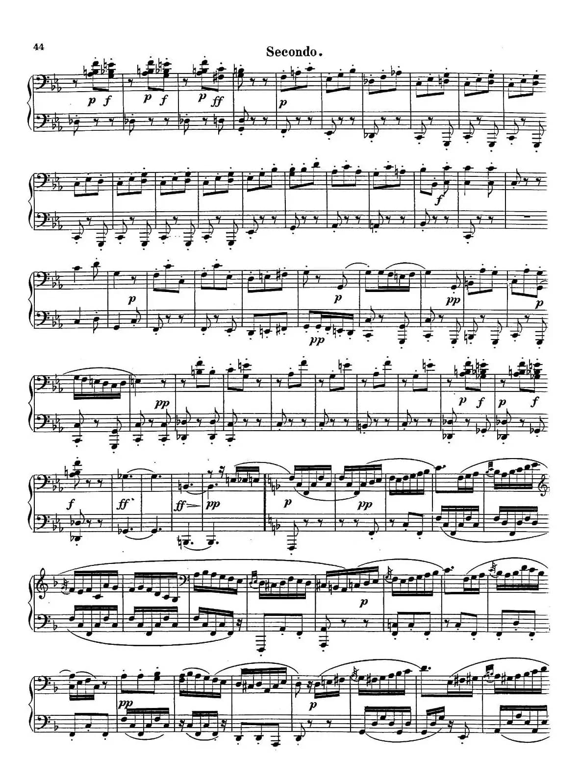 c小调第二交响曲“复活”（Ⅲ）（改编四手联弹版）