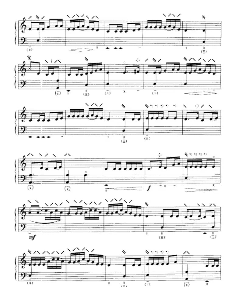 塞上曲（五线谱）