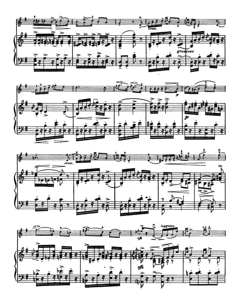 切分音（钢琴伴奏谱）