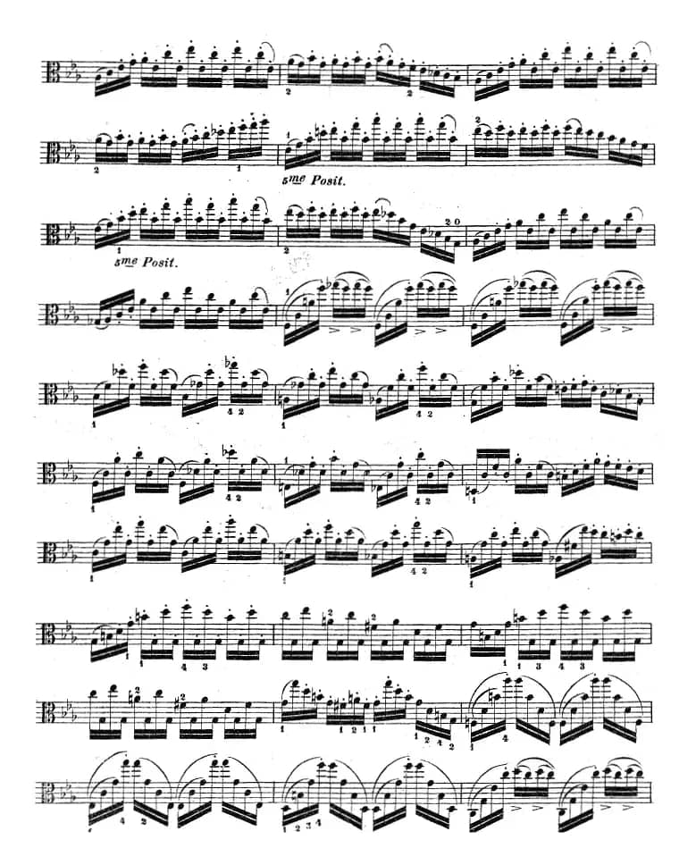 克莱采尔《中提琴练习曲40首》（ETUDE 27-29）