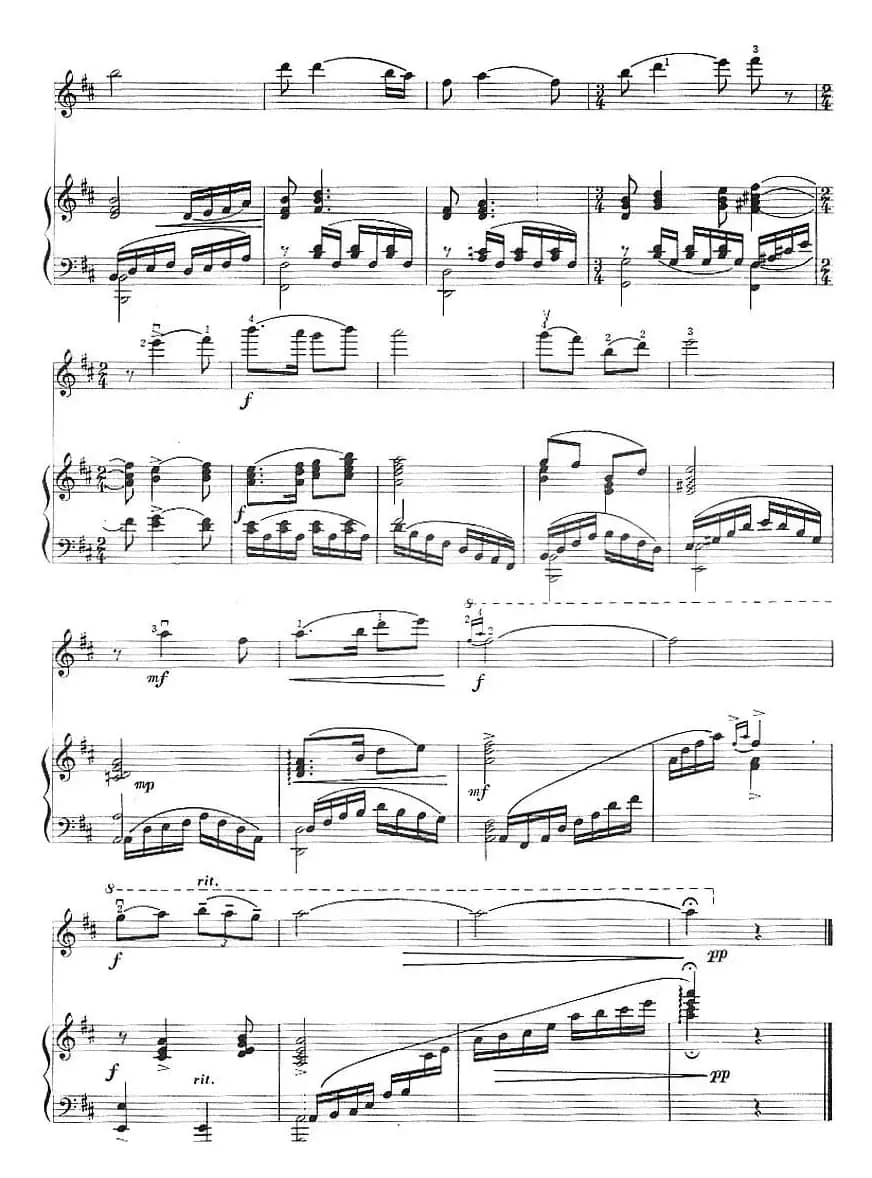 唱支山歌给党听（小提琴+钢琴伴奏）