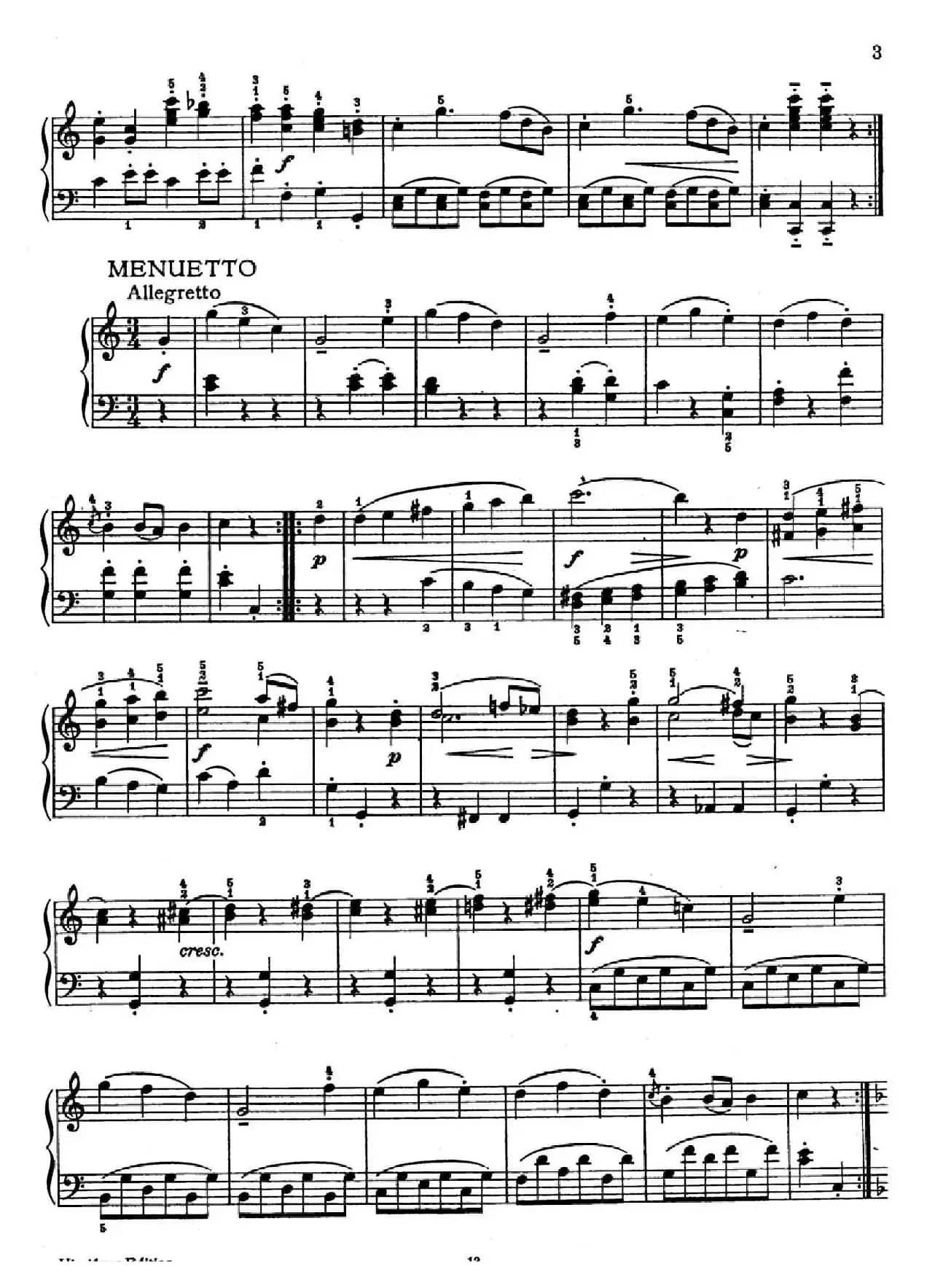 6 Viennese Sonatinas K.439b（6首维也纳小奏鸣曲·Ⅰ）