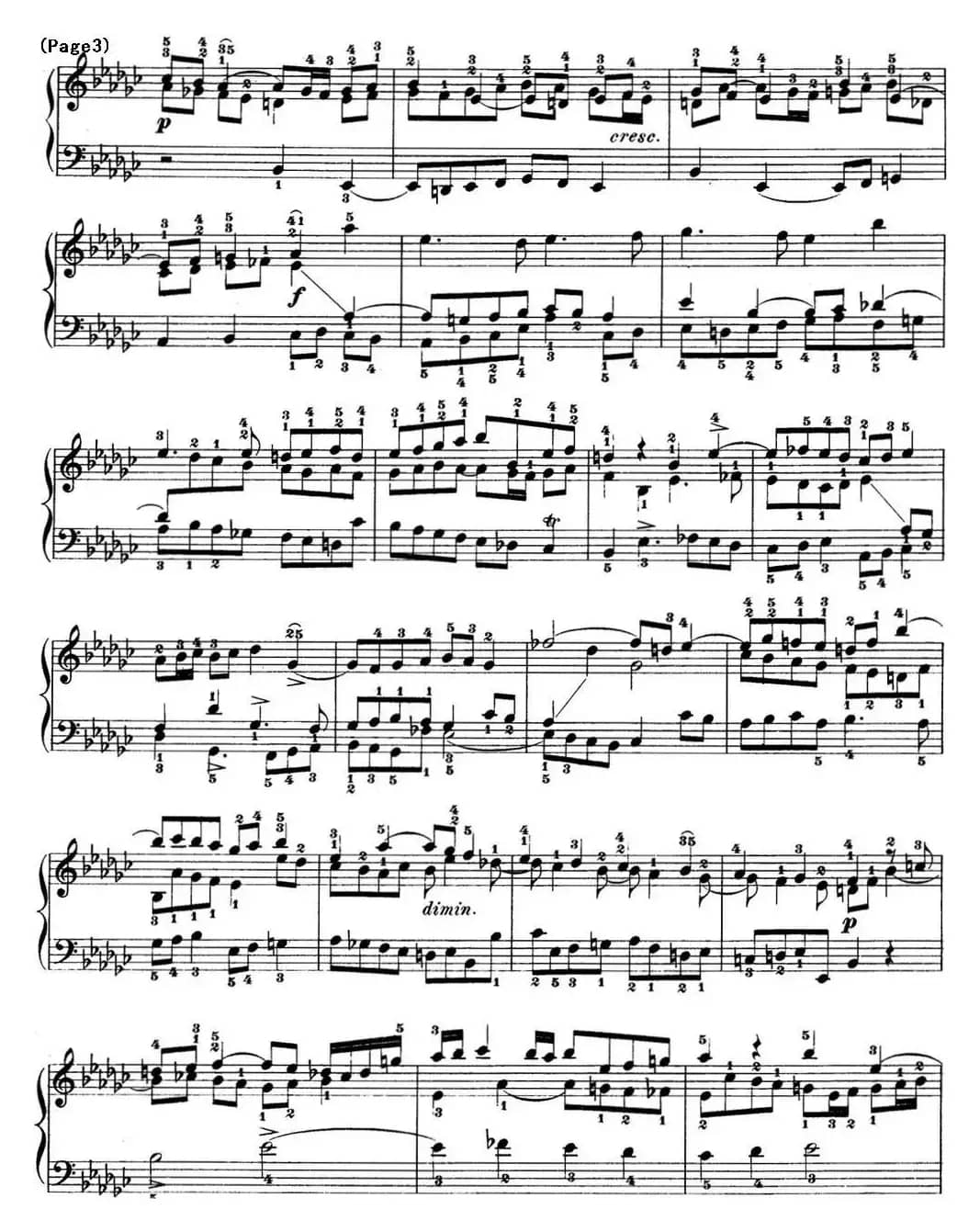 巴赫《平均律钢琴曲集·第一卷》之赋格曲（NO.8）