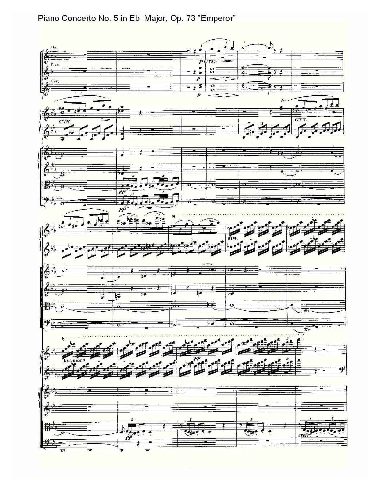 Eb大调钢琴第五协奏曲 Op.73“皇帝” 第一乐章（二）