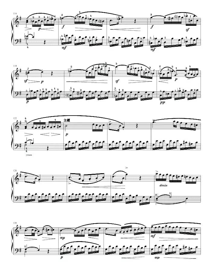 奏鸣曲（莫扎特C大调K.545-完整版）（寒风制谱版）