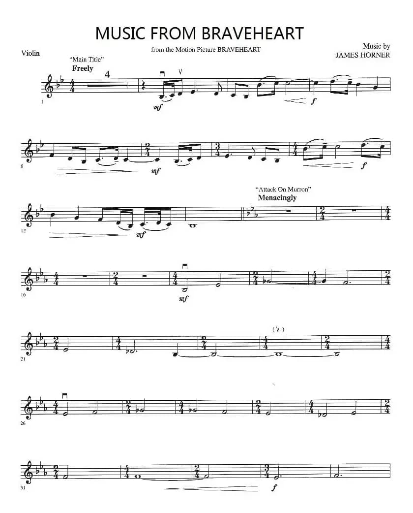 MUSIC FROM BRAVEHEART