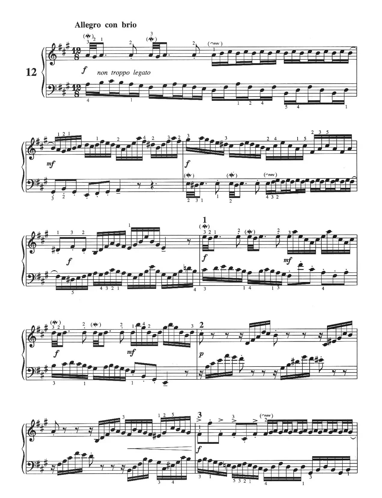 二部创意曲 No.12（人音2000.10首版）