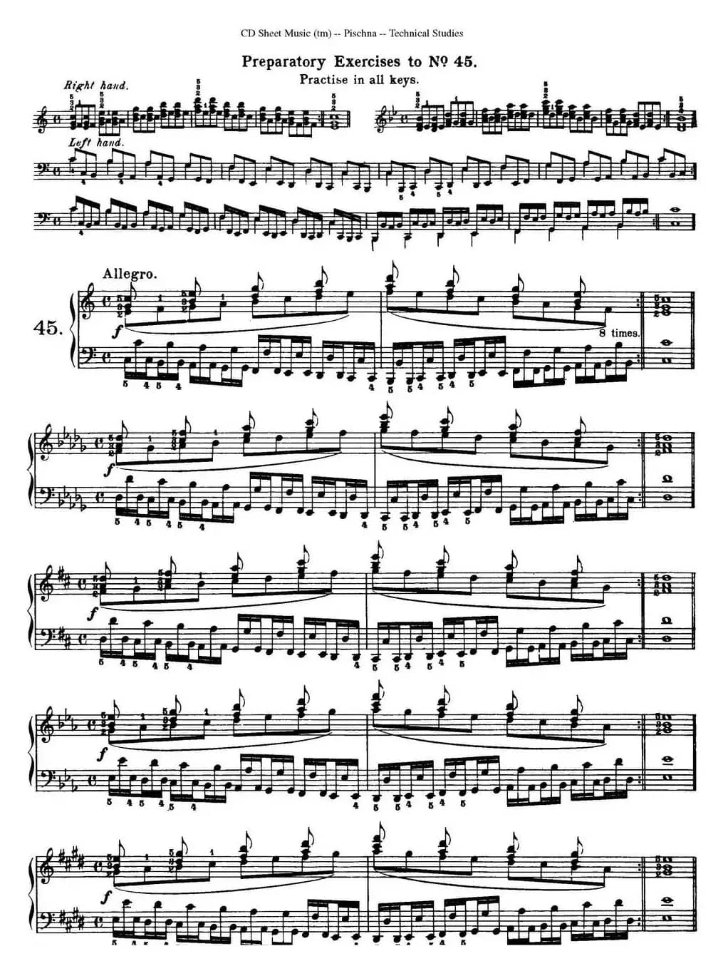 Technical Studies 60 Progressive Exercises （60首钢琴循序渐进练习曲 P81——90）