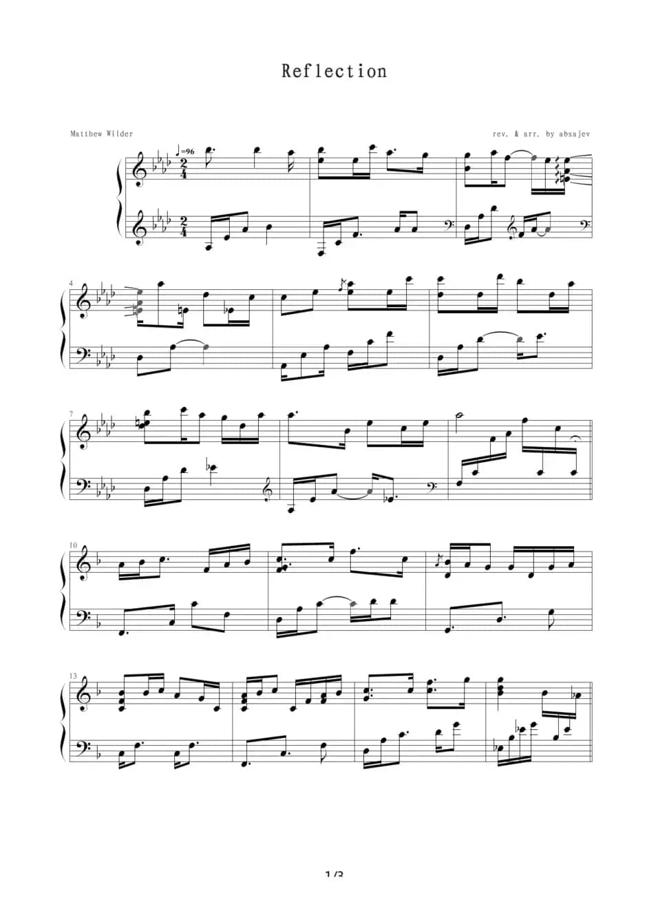 Reflection（花木兰）