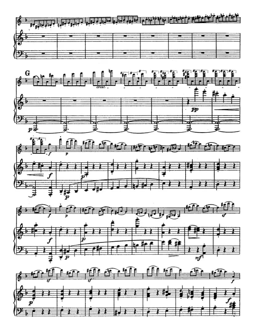 第四协奏曲（D小调）（小提琴+钢琴）