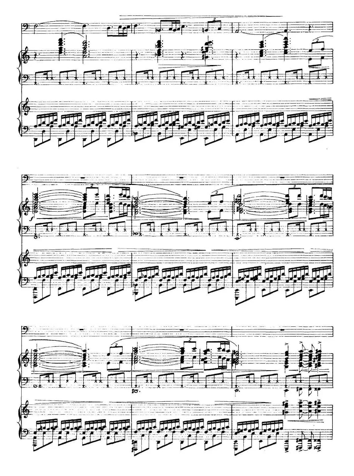 无词的歌（电子琴+钢琴 伴奏谱）