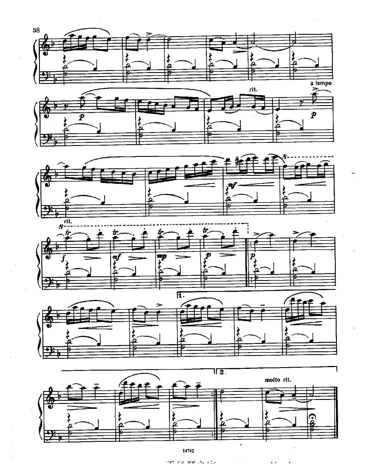 佐罗塔耶夫-六首儿童组曲之五