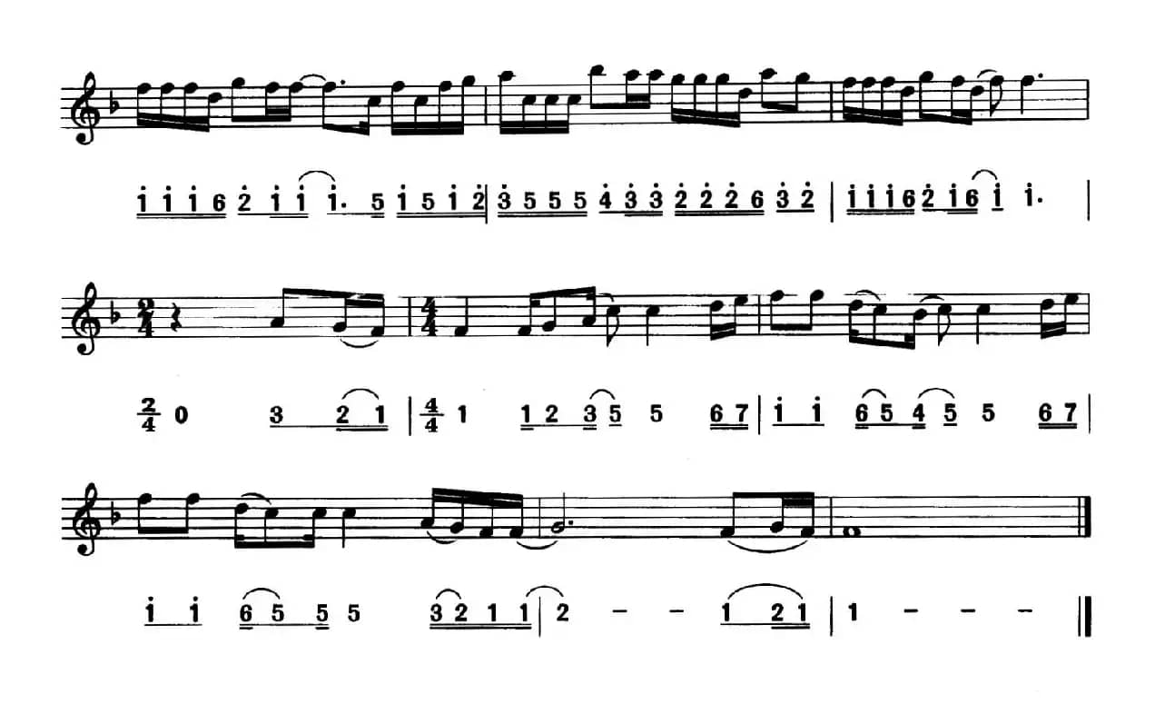 让我欢喜让我忧（线简谱对照版）