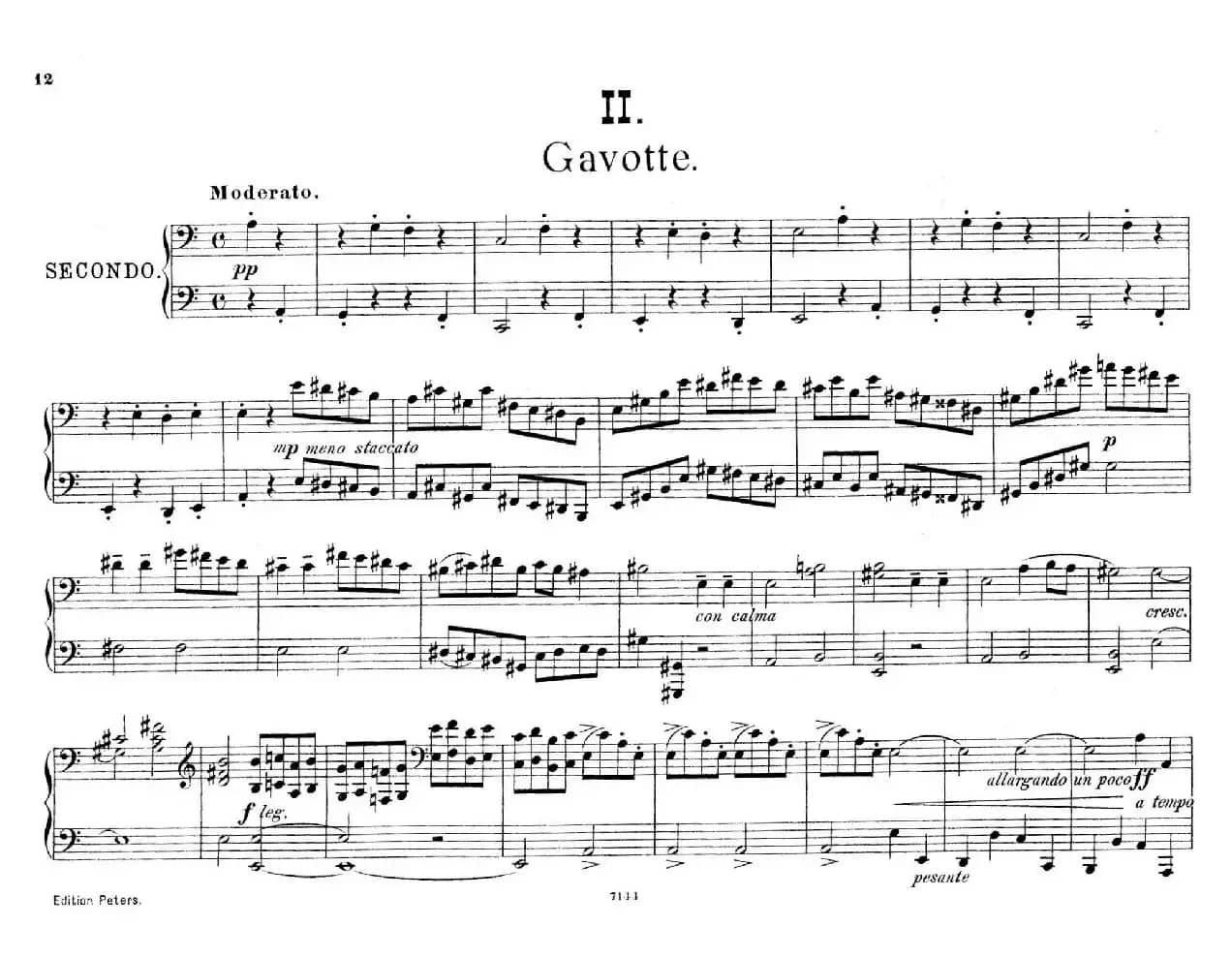 Deux Morceaux Pour Quatre Mains Op.43(2首四手联弹小品·2)