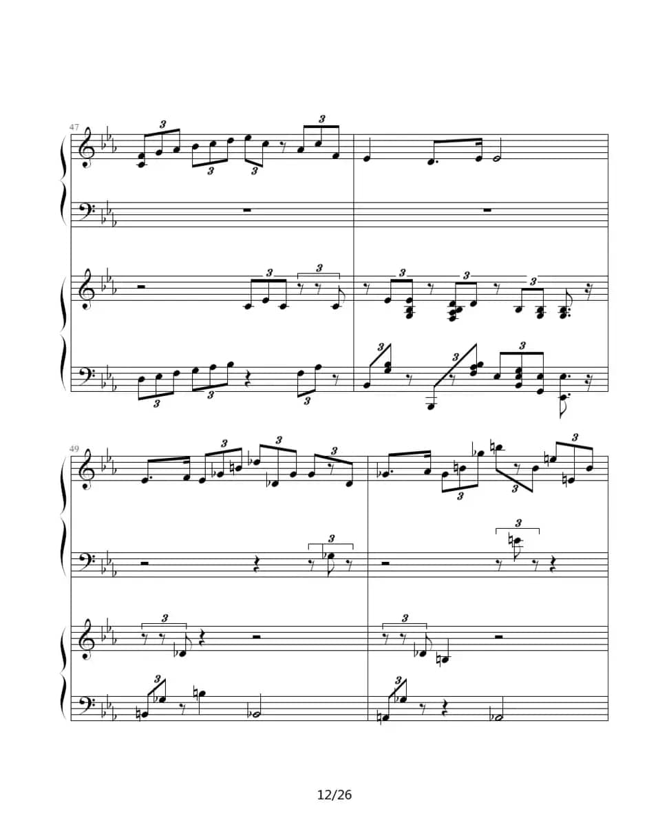 ココロの音（双钢琴）