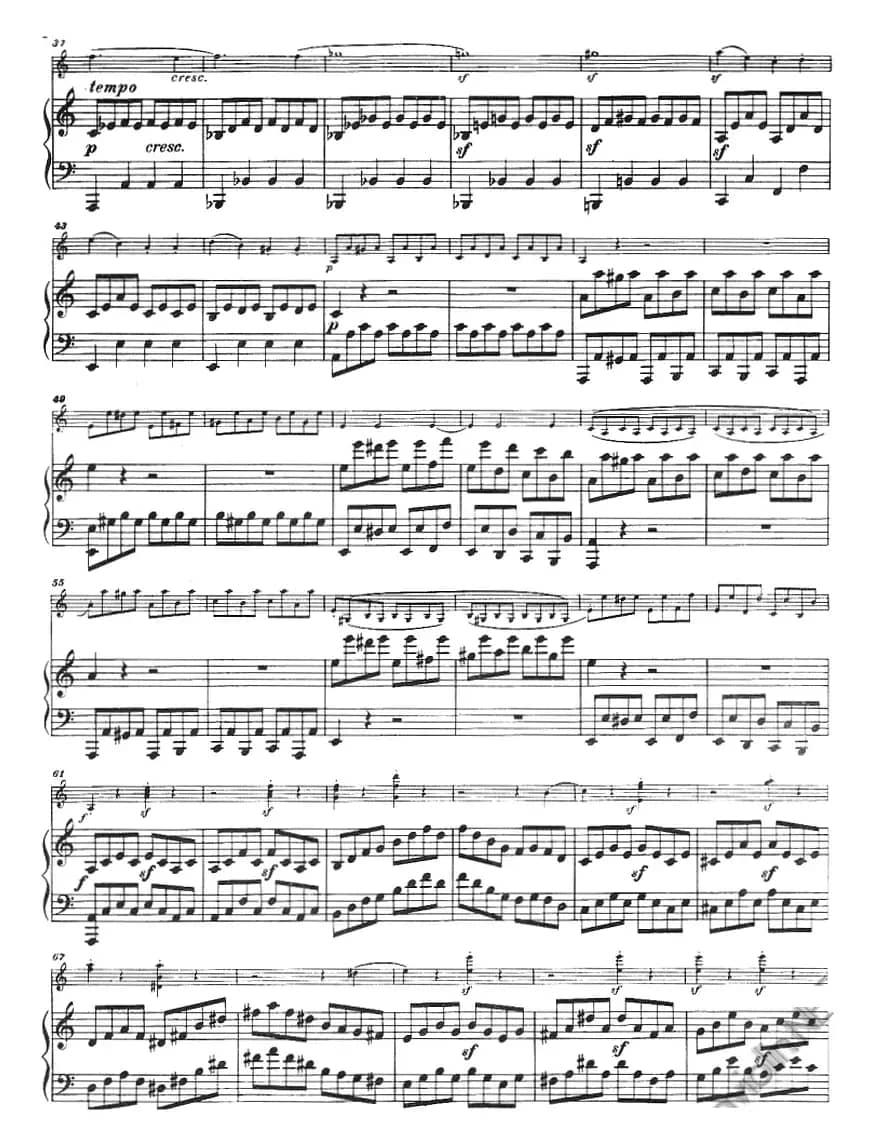 献给好友鲁道尔夫·克鲁采：奏鸣曲（A大调、小提琴+钢琴伴奏）