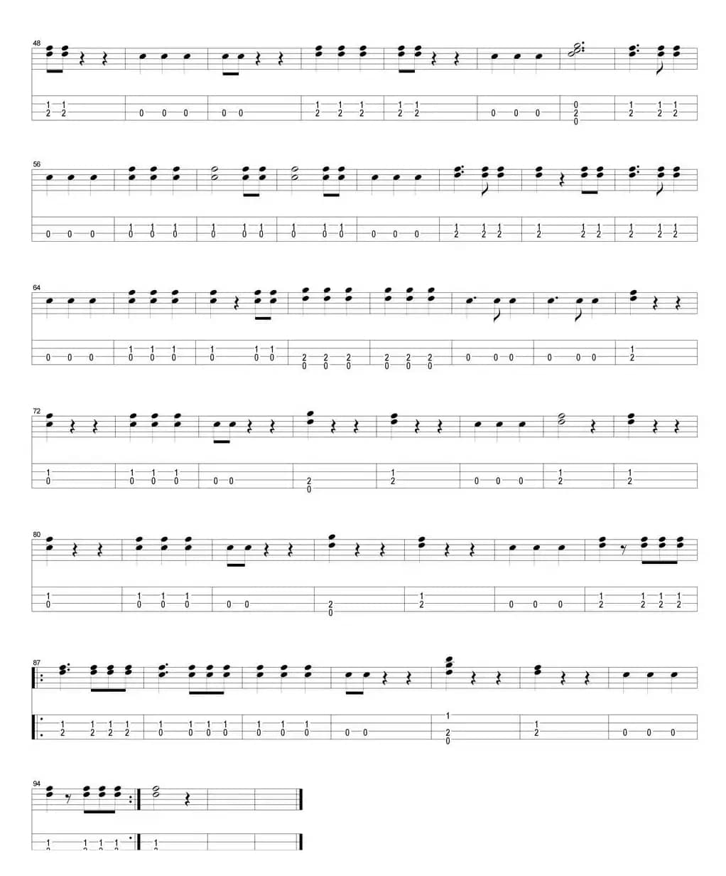 He's a Pirate（尤克里里指弹谱、电影《加勒比海盗》配乐）