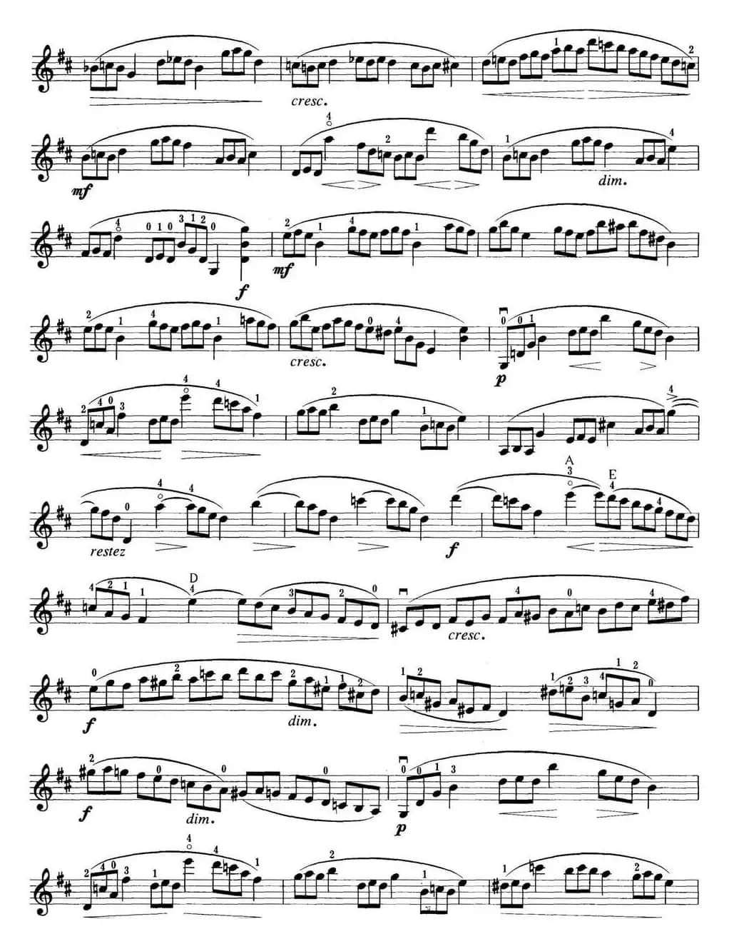 小提琴考级第五级：练习曲（6首）