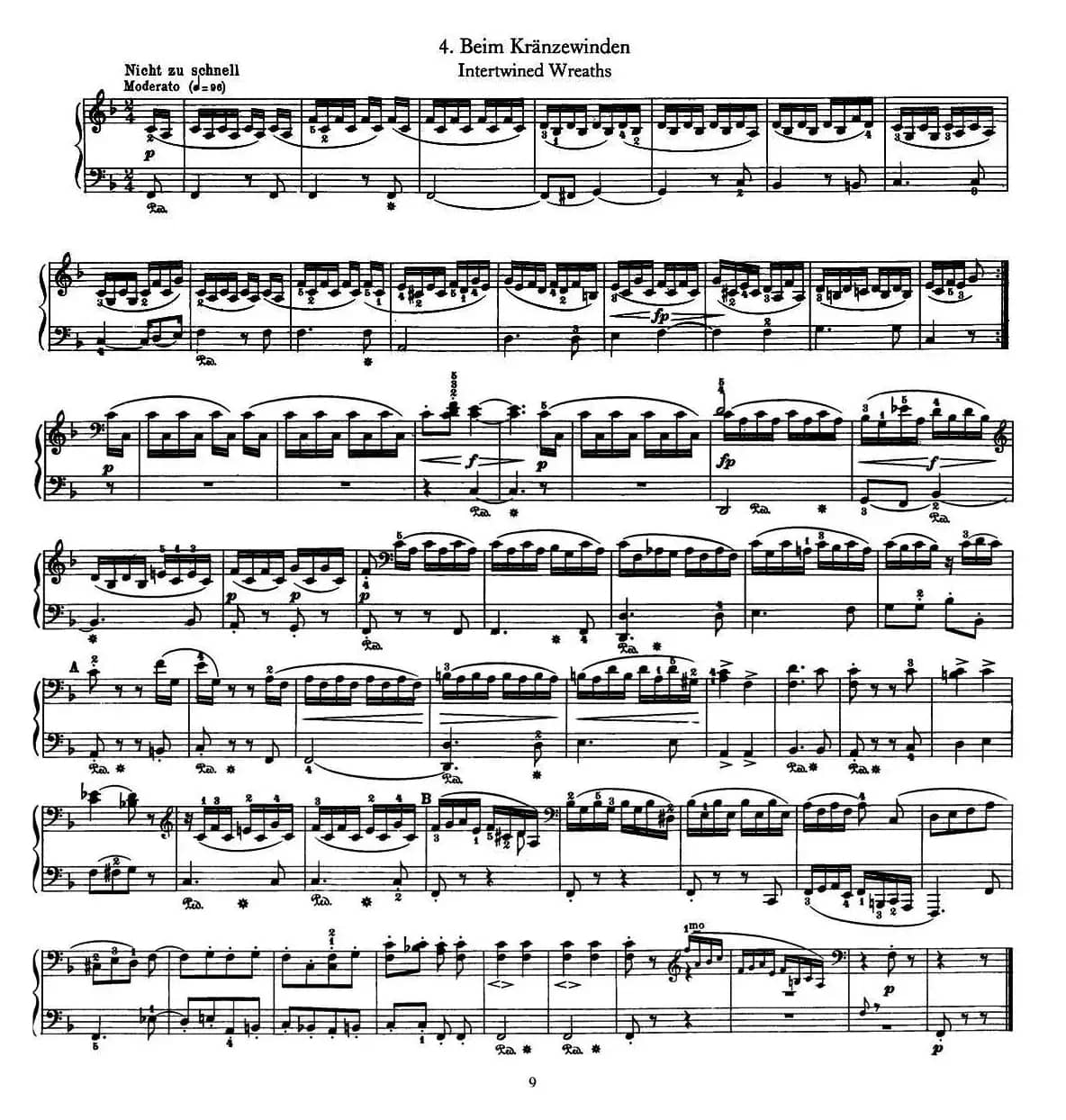 12首为孩子们而作的四手联弹曲 Op.85（四手联弹）（4）