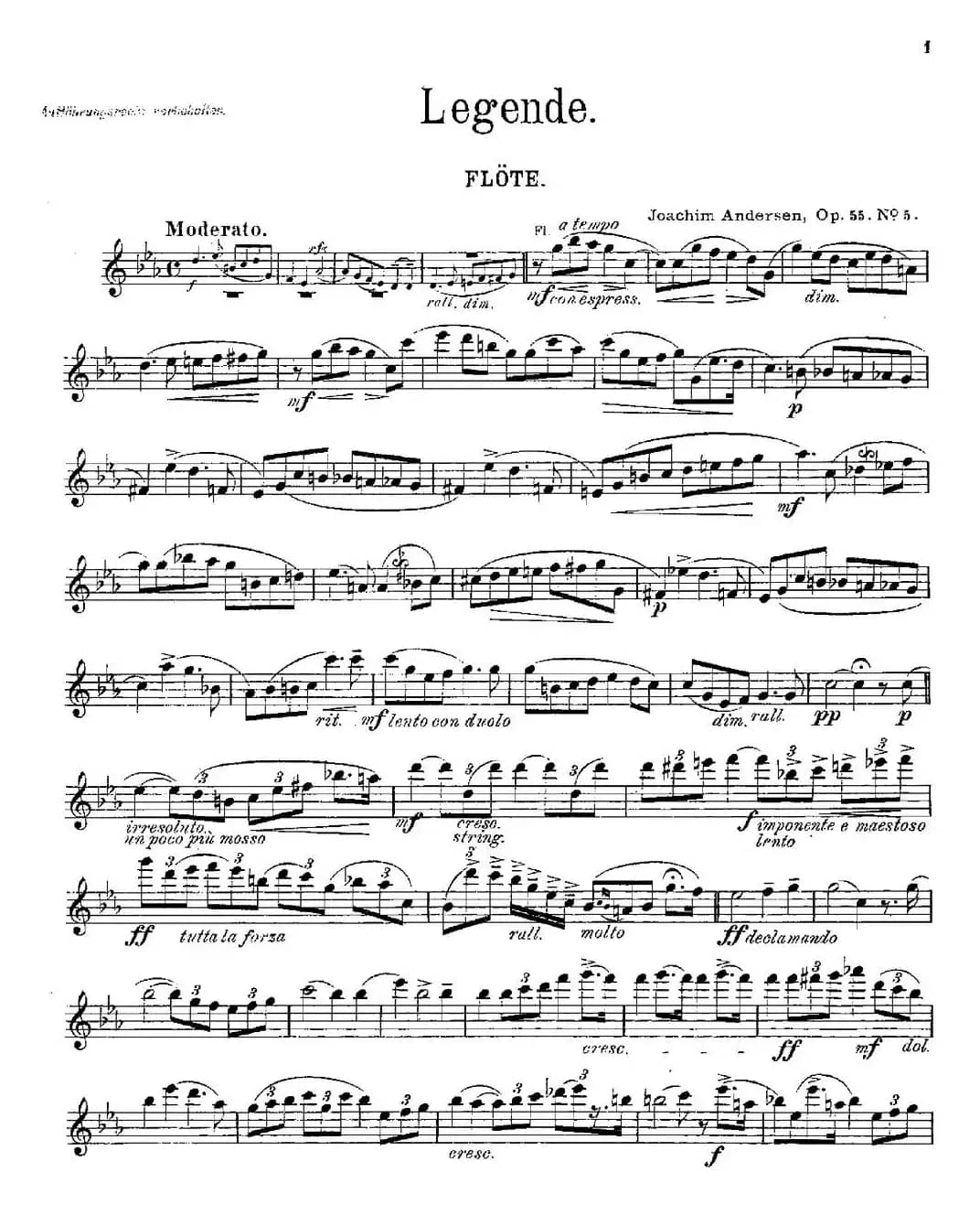 Legende（Op.55 No.5）