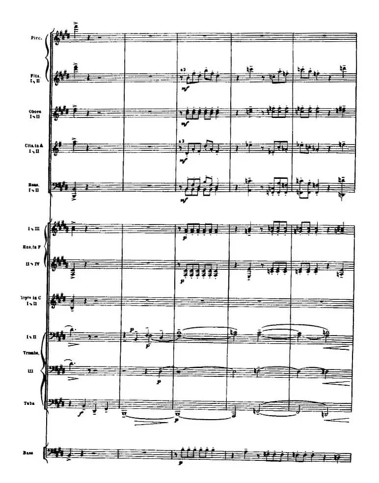 浦塞尔主题变奏与赋格曲（P31-P65）（管弦乐队总谱）