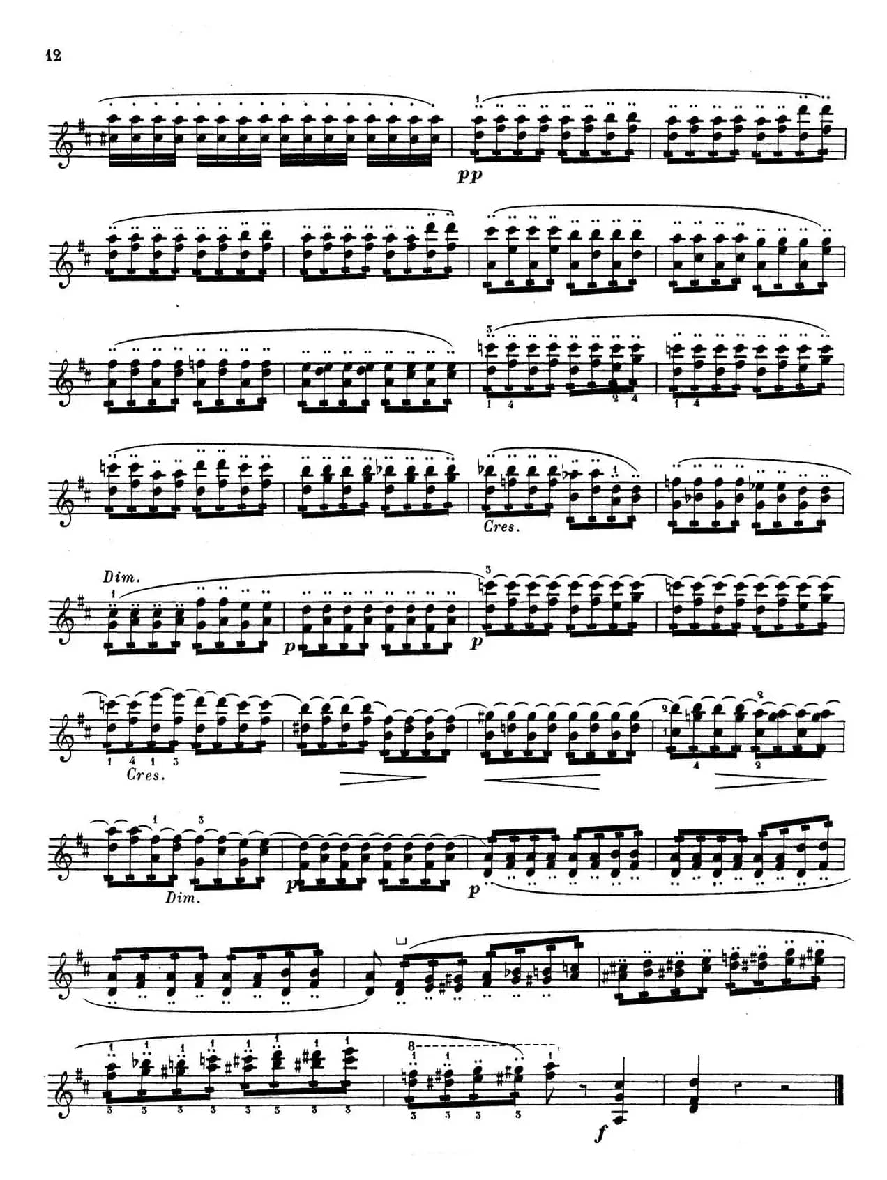 6首高级小提琴练习曲 Op.13（4）